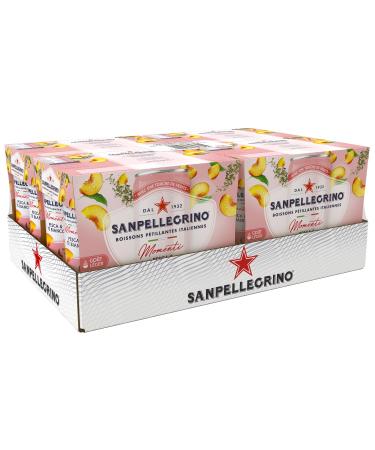 SANPELLEGRINO MOMENTI Th Blanc Peche - 4 packs de 6x33cl