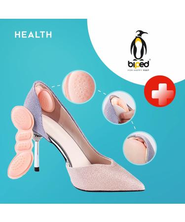 Biped Health Heel Cushions - 3 Pairs Self-Adhesive Heel Protectors for Large Shoes | Bladder & Wound Prevention | Z2804 Black 6mm - Buy Online on GoSupps.com