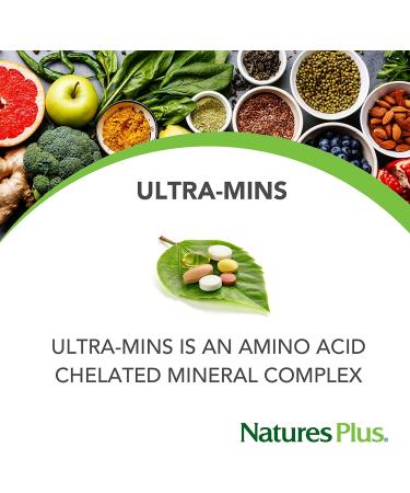 Nature's Plus Ultra-Mins Multiple Mineral - Whole Food Formula, 180 Tablets - Buy Online on GoSupps.com
