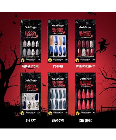 GoldFinger Bloody Queen Limited Edition Press-On Nails - Z-GD1X - Buy Online on GoSupps.com