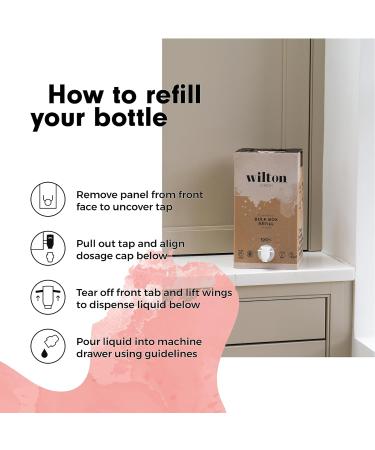 Wilton London Jasmine Fabric Conditioner Refill - 160 Washes | Plant-based & Biodegradable | 100% Recyclable | Essential Oils | 4L - Buy Online on GoSupps.com