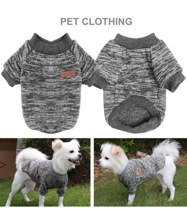Hualisiji Dog Sweater for Small Dogs | Soft & Warm Chihuahua Hoodie | 2PC Blue & Gray XL - Comfortable Elastic Fabric - Buy Online on GoSupps.com