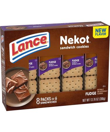 Lance Nekot Fudge Sandwich Cookies - 8 Count Box - Buy Online on GoSupps.com