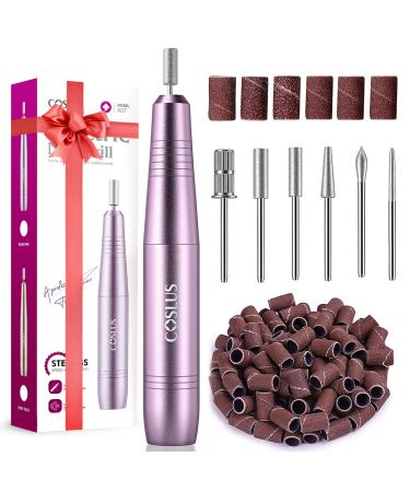 Electric Nail Files Adjustable Speed 0-20000RPM Nail Drill for Gel Acrylic Nature Nails Portable Manicure Pedicure Set with 6 Drill Bits 31 Sanding Bands E File Gifts for Beginner Girl Women Mum Corded light Purple - Buy Online on GoSupps.com