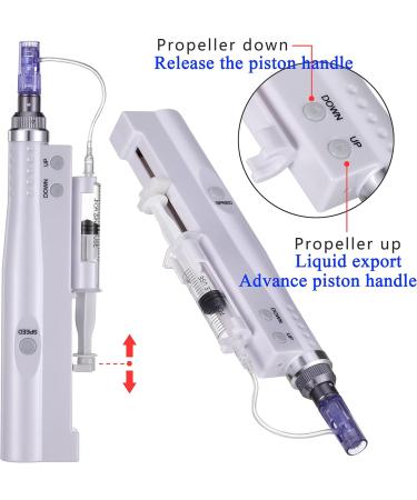 BOWKA Electric Derma Pen Microneedling Pen Wireless Rechargeable with 2 Sets of Accessories Adjustable from 0.25 mm to 2.0 mm (CC-DMR-PEN) - Buy Online on GoSupps.com