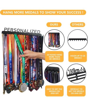 Custom Personalized Medal Holder for Athletes - Easy Installation & Customizable Text/Color/Images - Buy Online on GoSupps.com