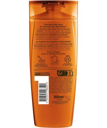 L'Or al Paris - Intense Nutrition Shampoo For Thick and Very Dry Hair - Disciplined Hair - Rich Jojoba Oil - Elseve Extraordinary Oil - 300 ml - Buy Online on GoSupps.com