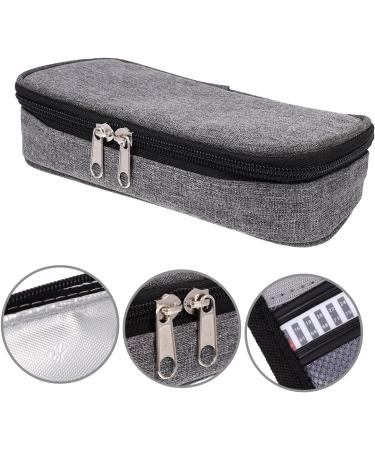 Healifty 3pcs Insulin Storage Bag Travel Ice Pack - Portable Cooler Medicine Organizer - Insulated Diabetic Supplies Case - Multi-function Drug Travel Case - Grey (21.5X12cm) - Buy Online on GoSupps.com