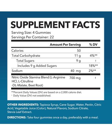 Nitric Oxide Gummies + L-Arginine Gummies Bundle: Green Apple and Cinnamon and Sour Berry Flavored Gummies - Buy Online on GoSupps.com