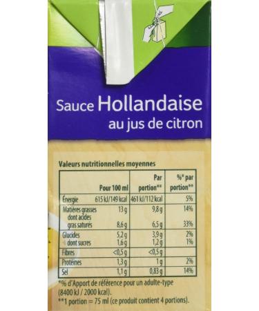 Knorr Hollandaise Sauce with Lemon Juice 4 Parts 30 cl - Pack of 4 - Buy Online on GoSupps.com