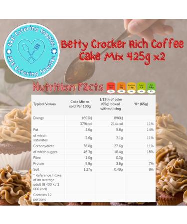 Rich Coffee Betty Crocker Cake Mix 425g x2 - Buy Online on GoSupps.com