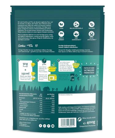 3bears Classic Porridge 400g - Healthy Quick Breakfast | International Shipping Available - Buy Online on GoSupps.com