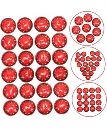 NUOBESTY 100 pcs 12 women's DIY glass charms round patch necklace Ring face Gift bra replace wrapped thank you gifts epaulets lucky beads earrings football ceramic tile shoulder epaulets - Buy Online on GoSupps.com