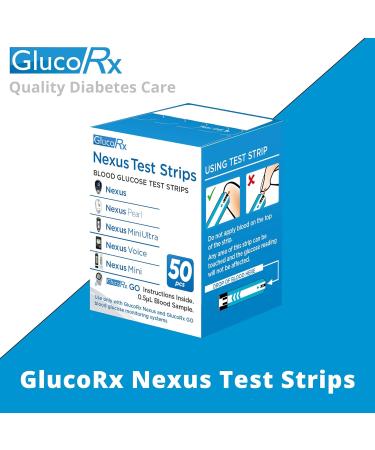 GlucoRx Nexus Test Strips - Accurate Blood Glucose Monitoring - Buy Online on GoSupps.com