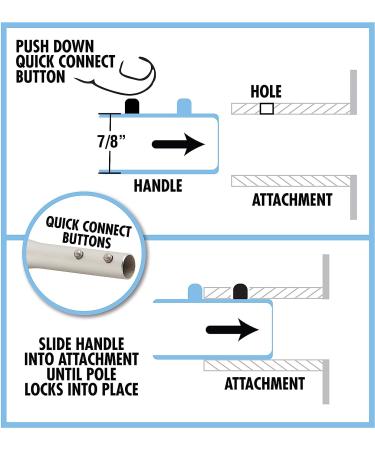 Star brite Extend-A-Brush Handle - Floating Marine Grade Handle with Quick Connect 3'-6' Extension - Buy Online on GoSupps.com