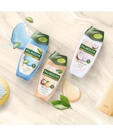 Palmolive Wellness Aroma Sensations Massage Shower Bath with Sea Salt & Aloe Extract - 100% Natural Oil | 6 x 250 ml - Ultimate Relaxation & Skin Nourishment - Buy Online on GoSupps.com