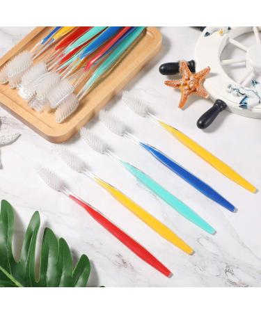 Disposable Travel Toothbrushes - Individually Wrapped Soft Bristle - 200 Pack for Adults & Kids | Ideal Travel Toiletries in 4 Colors - Buy Online on GoSupps.com