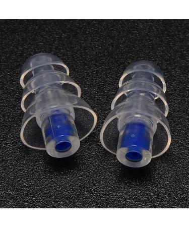 Plauauyt 27Db Silicone Earbud Musician Filter Earplugs Noise Reduction Cancelling Hearing Protection Earbud Reusable Sleep Care for Dj(Blue) - Buy Online on GoSupps.com