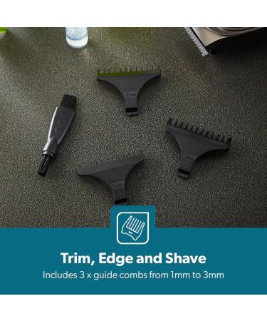 GEEPAS Cordless Hair Clipper for Precise Haircuts with LED Display Professional Grooming Tool Multifunctional Hair Clipper - Black - Buy Online on GoSupps.com