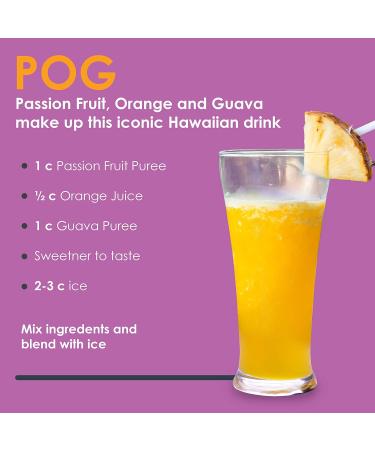 Funkin Pro Passion Fruit Puree 1kg - Real Fruit Cocktail Ingredient for Cocktails, Cooking, and Baking - Puree Mixer (Pack of 1) - Buy Online on GoSupps.com