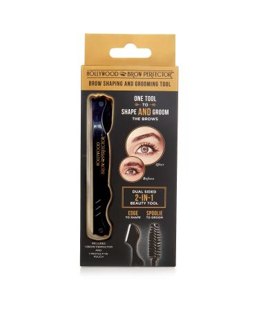 Hollywood Browzer Brow Perfector - Eyebrow Razor Shaper Kit for Woman - Multipurpose Tool - 2 in 1 - Shape & Groom your Brows Painlessly and Easily