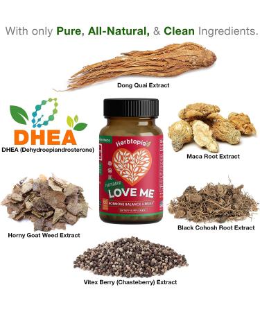 Love Me Menopause Supplements for Women - Hormone Balance, Hot Flash Relief & Mood Support with DHEA, Maca & Vitex - Buy Online on GoSupps.com