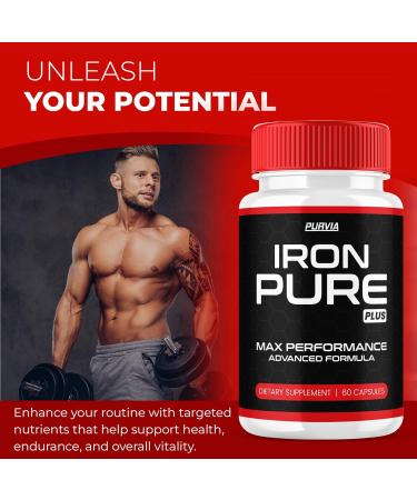 (5 Pack) Iron Pure Pro Capsules Ironpure Supplement For Men Ionpure Energy Pills Performance Booster Fast Acting Workout Fitness Stamina Endurance Lasting Drive Active Health Wellness Vitamins (300ct) - Buy Online on GoSupps.com
