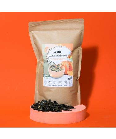 AHO sprouted pumpkin seeds 650g |Raw food Pumpkin seed from Germany |Vegan and plastic -free |Local superfood (650g) pumpkin seed 850 g (1 Pack)