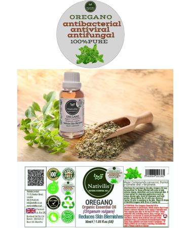 Nativilis Oregano Organic Essential Oil 30 ml (Origanum vulgare) - antioxidant antifungal anti-inflammatory properties weight management reduces skin blemishes - Copaiba Properties - Buy Online on GoSupps.com