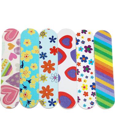 ZMOI Colorful Girly Mini Emery Board Nail Files - 12 Count - Buy Online on GoSupps.com