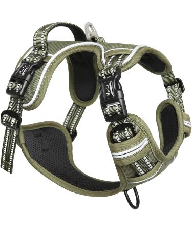 Premium Heele Dog Crockery & Adjustable Harness for Large Dogs - Front & Back Clips Neck Release - Buy Online on GoSupps.com
