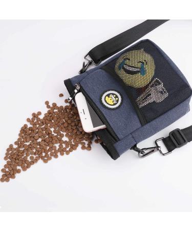 FTTouuy Waterproof Dog Feed Bag for Training - Perfect for Treats & Agility Training (Blue L-Dark Blue) - Buy Online on GoSupps.com