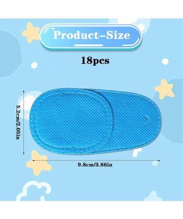 18 Pcs Reusable Eye Patches for Glasses - Adjustable Non-Woven Fabric Cover for Amblyopia & Strabismus | Improve Vision for Adults & Kids - Buy Online on GoSupps.com
