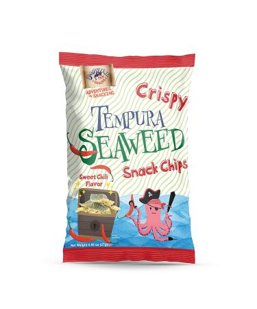 Swashbuckle Snacks Sweet Chili Tempura Seaweed Chips 0.95oz (27g) - Pack of 5, Made in Japan - Buy Online on GoSupps.com