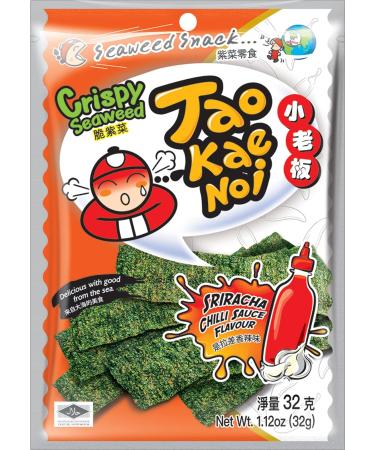 Tao Kae Noi Crispy Seaweed Snack Sriracha crispy seaweed snack 32 g 32 g (1 pack) Sriracha - Buy Online on GoSupps.com