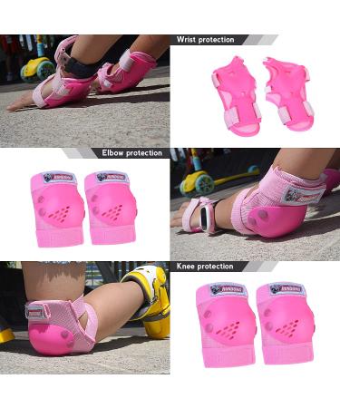 Kids Youth Protective Gear Set for Roller Skates & Outdoor Sports - Pink (Ages 6-15) - Buy Online on GoSupps.com
