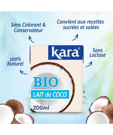 KARA - Organic Coconut Milk - 100% Organic - No Additives and Gluten Free - 200 ml - Buy Online on GoSupps.com