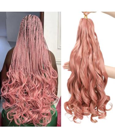 Dt cheryl French curls braiding hair 8 pack pre-stretched French curly braiding hair 24 inch loose wave curly braids hair extensions 75g/pack French curly synthetic hair extensions) mp2 24 inch