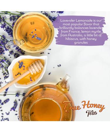 True Honey Lavender Lemonade Tea Bags - Organic Chamomile Tea with Honey Crystals for Relaxation and Stress Relief - Caffeine-Free Herbal Tea Sachets - 24 Count - Buy Online on GoSupps.com