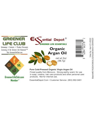 Essential Depot Argan Oil - 100% Pure & Skin Safe - 2 oz HDPE Bottle for Hair & Skin Care - GC/MS Tested - Buy Online on GoSupps.com