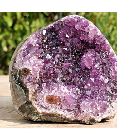 Natural Amethyst geode Quartz Cluster Crystal Specimen Reiki Stone kaixun (Size : 400g) - Buy Online on GoSupps.com