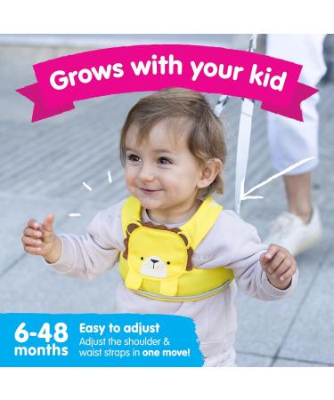 Trunki ToddlePak Leeroy Lion - Fuss-Free Baby Walking Reins | Toddler Safety Harness - Buy Online on GoSupps.com