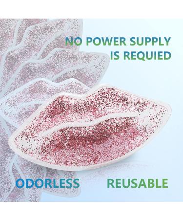  TOUISEDGI Lip Ice Pack Lip-Shaped Gel Ice Pack Reusable to Reduce Swelling and Leakage Hot and Cold Compress for Replenishment - Buy Online on GoSupps.com