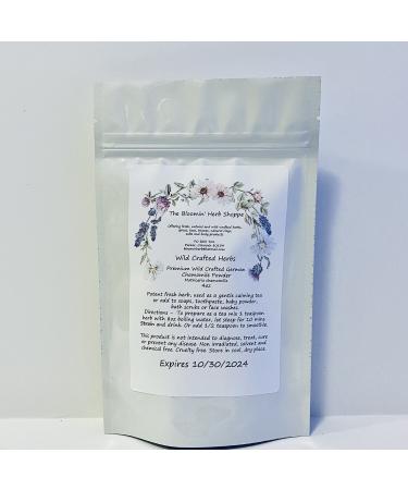 Wildcrafted German Chamomile Flowers Dried Powder  4oz  Matricaria chamomilia  Tea Powder Aromatic Potent  The Bloomin Herb Shoppe - Buy Online on GoSupps.com