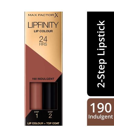 Max Factor Lipfinity Lipstick 190 Indulgent - Long Lasting Lip Color for Women 0.14 Ounce - Buy Online on GoSupps.com