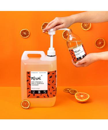 Miniml Eco Multi-Surface Cleaner 5L Refill - Blood Orange Scented | Natural Plant-Based, Vegan & Cruelty-Free Formula | For All Surfaces, Floors, Walls, Glass, Kitchen, Bathroom - Buy Online on GoSupps.com