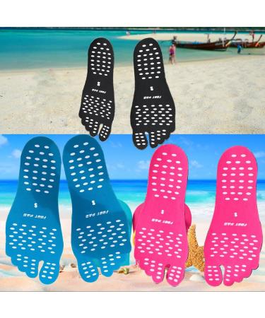 Invisible Anti-Slip Barefoot Shoes 3Pairs/Pack - Flexible Feet Protection for Pool, Park, Street, Lawn, and Spa - Small Size (21.5cm/8.5) - Buy Online on GoSupps.com