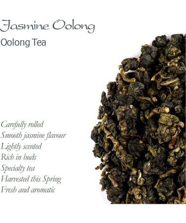 Jasmine Oolong Tea Artisan Quality - Whole Leaf Rolled With Real Jasmine Jasmine Oolong 100g - Buy Online on GoSupps.com