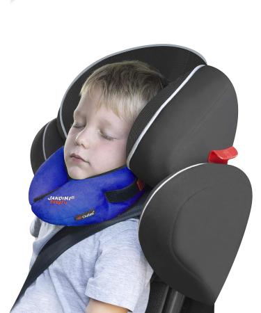 SANDINI SleepFix Kids Outlast Neck Pillow - Supportive Child's Neck Cushion with Temperature Regulation - Ideal for Car, Bike, and Travel - Prevents Head Tilting - Blue - Buy Online on GoSupps.com