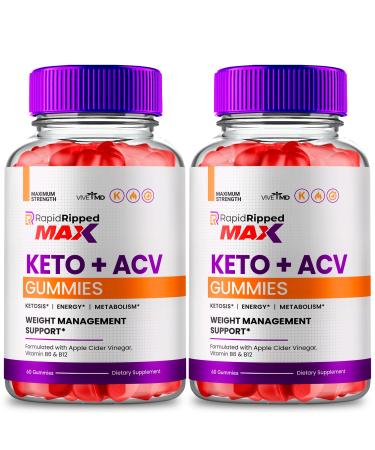Rapid Ripped Max Keto ACV Gummies RapidRipped Max ACV-Keto Gummies 1000MG - Extra Strength RapidRippedMax All Natural Apple Cider Vinegar Vitamin B12 Pomegranate Rapid RippedMax Reviews (2 Pack)